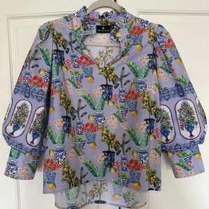 Emily Lovelock Hailey Blouse in Lilac Ginger Jar